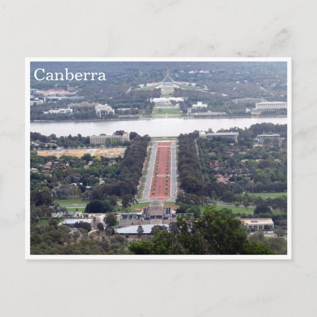 Postal vista de canberra (Anverso)
