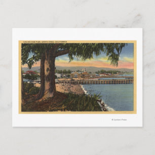 Postal Vista de Casino & Pier desde una distancia