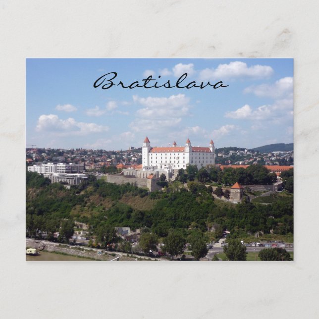 Postal vista de castillo bratislava (Anverso)