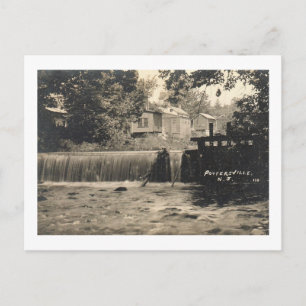 Postal Vista de cataratas de Pottersville, NJ 1909 Vintag