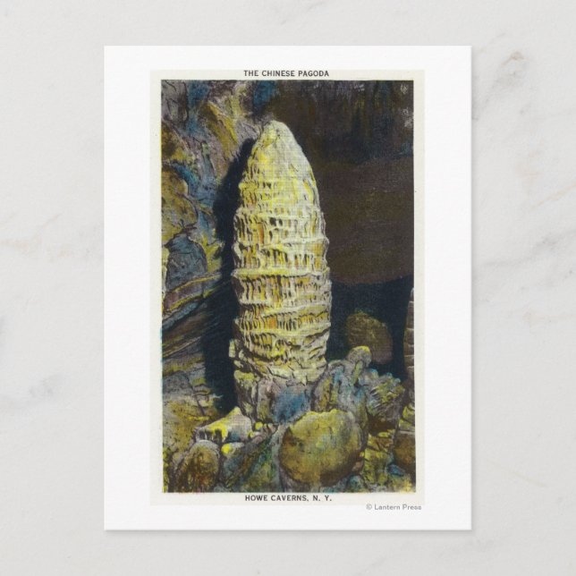 Postal Vista de cerca de la pagoda china (Anverso)