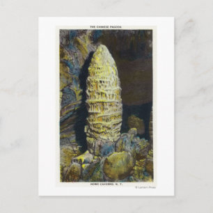 Postal Vista de cerca de la pagoda china