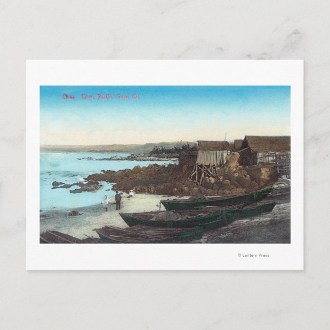 Postal Vista de ChinatownPacific Grove, CA (Anverso)