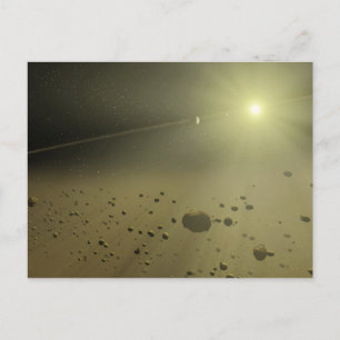 Postal Vista de cinturón asteroide