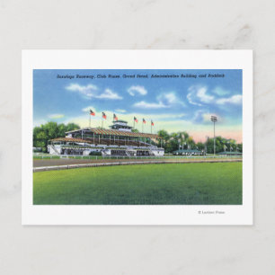 Postal Vista de circuito de Grand Stand, Club House,
