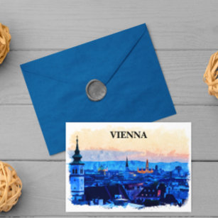 Postal Vista de ciudad acuática de Viena