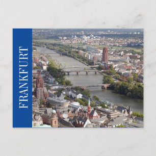 Postal vista de ciudad de frankfurt