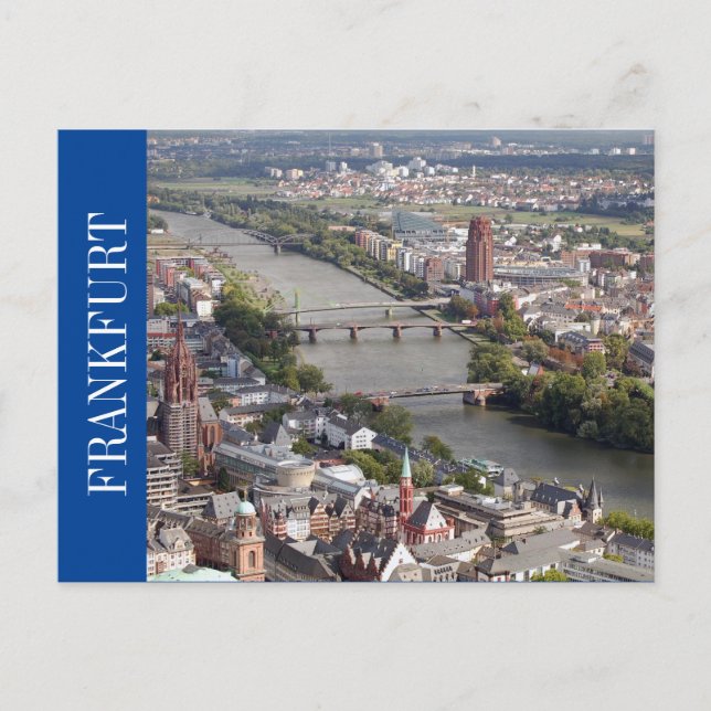 Postal vista de ciudad de frankfurt (Anverso)