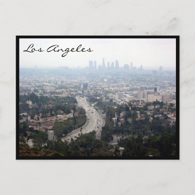 Postal vista de ciudad de los angeles (Anverso)
