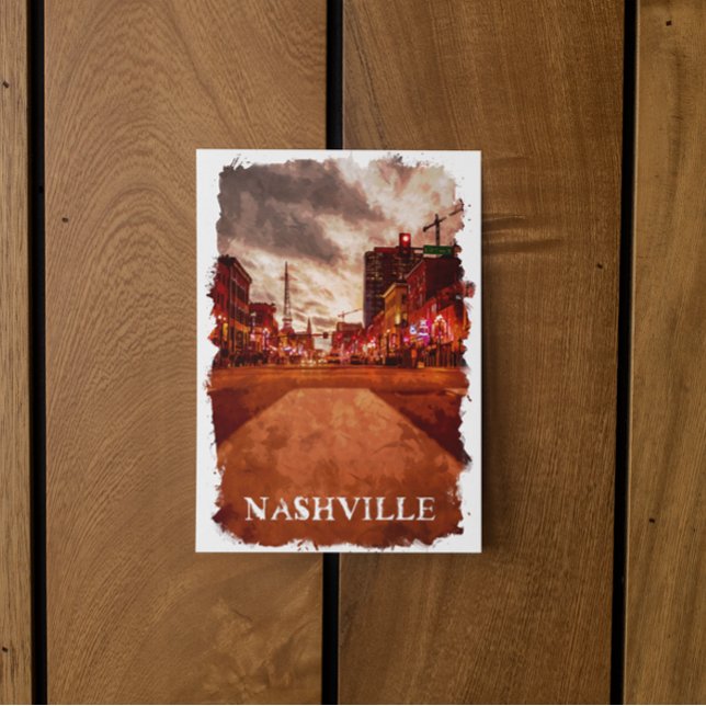 Postal Vista de ciudad de Nashville Tennessee (nashville Nashville Tennessee City postcard)