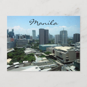 Postal vista de ciudad manila