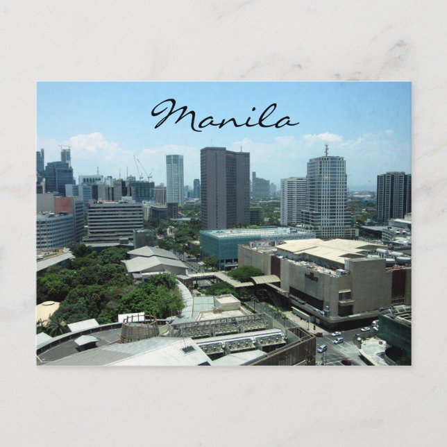 Postal vista de ciudad manila (Anverso)