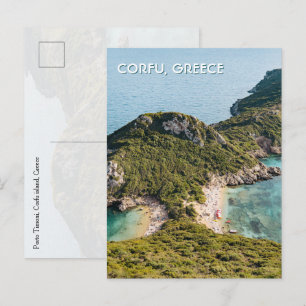 Postal Vista de Corfú Grecia Porto Timoni, Foto de Viaje
