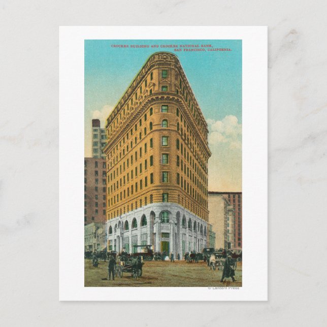 Postal Vista de Crocker Bldg y Crocker Nat'l (Anverso)