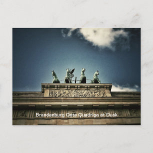 Postal Vista de cuadriga de la puerta de Brandenburgo en 