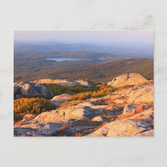 Postal Vista de cumbre Monadnock NW (Anverso)