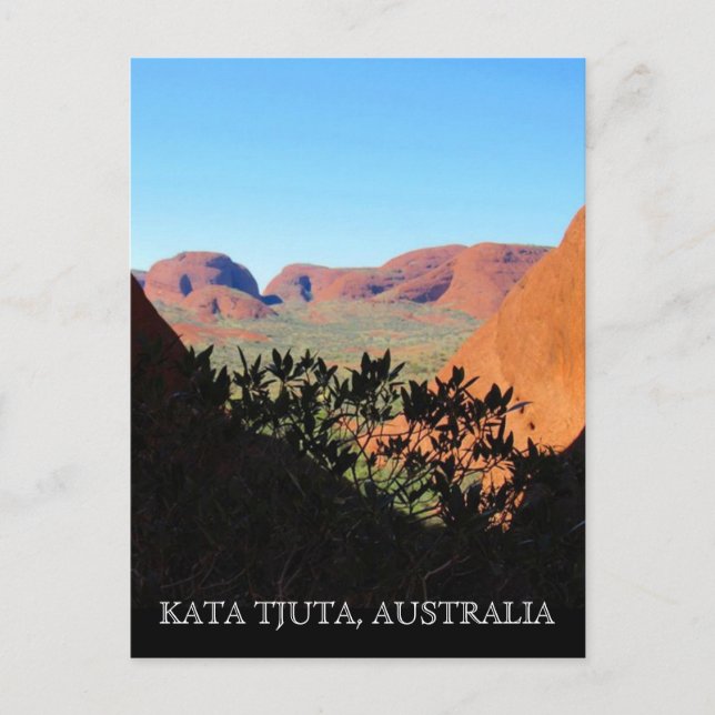 Postal vista de cúpula de kata tjuta (Anverso)