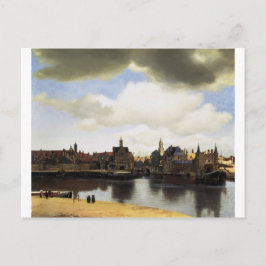 Postal Vista de Delft por Johannes Vermeer