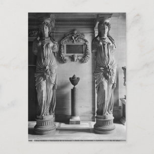 Postal Vista de dos cariátides de las Caryátidas