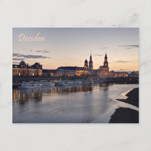 Postal Vista de Dresden Elbe