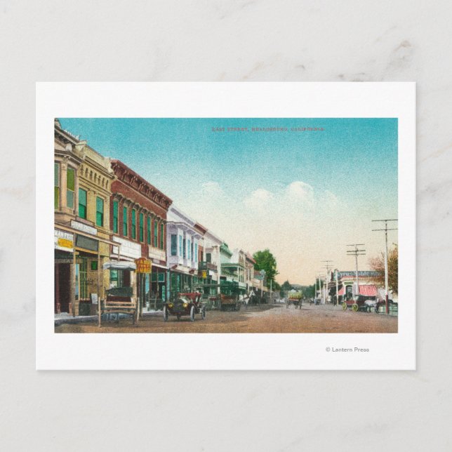 Postal Vista de East StreetHealdsburg, CA (Anverso)