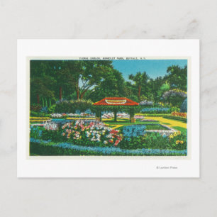 Postal Vista de Emblema Floral de Humboldt Park