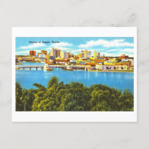 Postal Vista de época de Tampa, Florida,