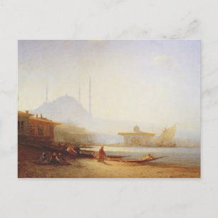 Postal Vista de Estambul, 1864 (aceite sobre lienzo)