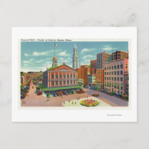 Postal Vista de Faneuil Hall, la Cuna de la Libertad