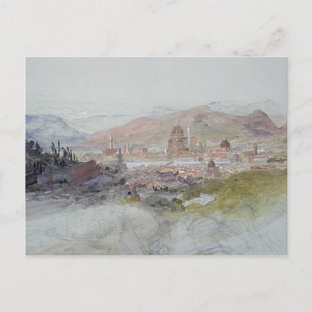Postal Vista de Florencia, 1837-39 (Anverso)