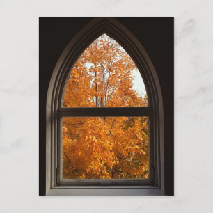 Postal Vista de follaje otoñal
