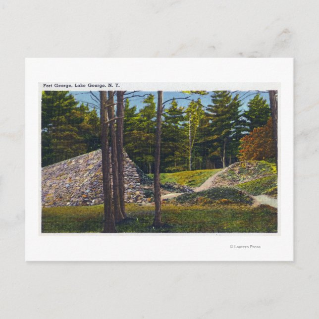 Postal Vista de Fort George (Anverso)