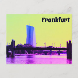 Postal Vista de Frankfurt & Pink Sky