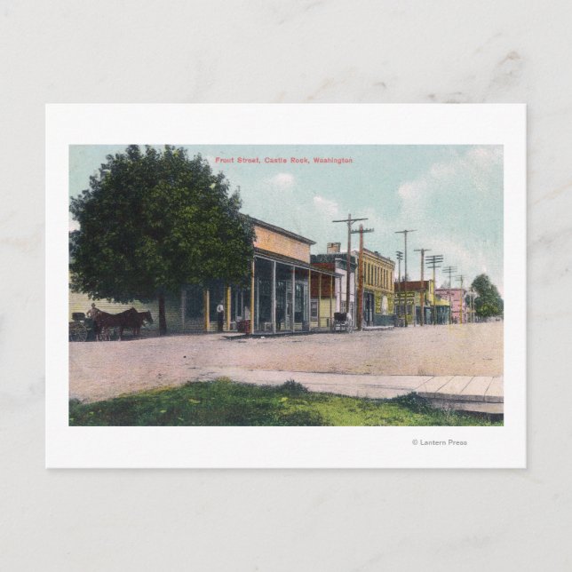 Postal Vista de Front Street (Anverso)