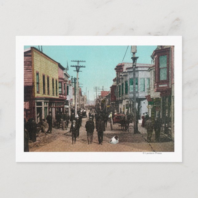 Postal Vista de Front StreetNome, AK (Anverso)