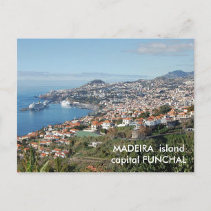 Postal Vista de Funchal, isla de Madeira
