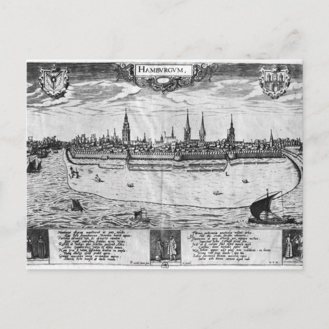 Postal Vista de Hamburgo (Anverso)