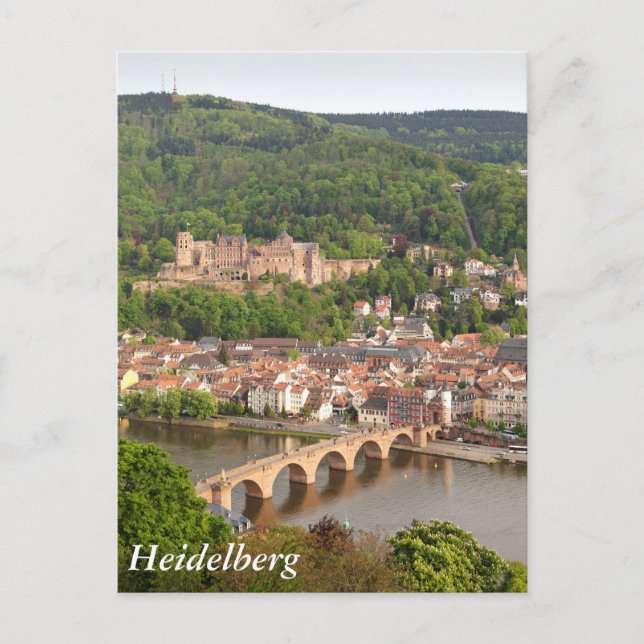 Postal Vista de Heidelberg (Anverso)