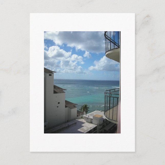 Postal Vista de Honolulu (Anverso)