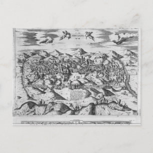 Postal ¿Vista de Jerusalén, 1570?