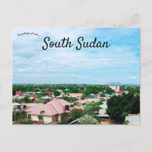 Postal Vista de Juba en Sudán del Sur (Anverso)