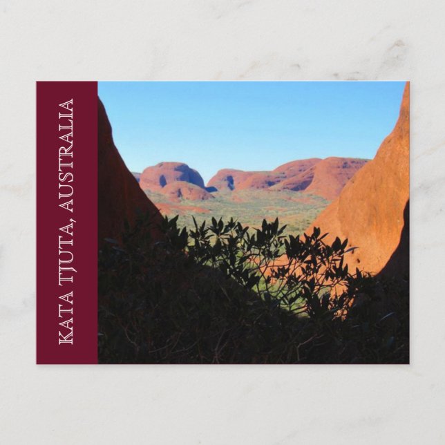 Postal vista de Kata Tjuta (Anverso)