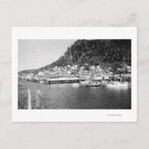 Postal Vista de Ketchikan, fotografía en el paseo marítim