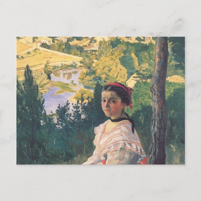 Postal Vista de la aldea, Frederick Bazille (Anverso)