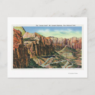 Postal Vista de la autopista Switch Back, Monte Carmel