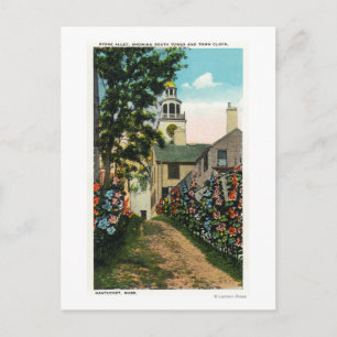 Postal Vista de la avenida de piedra de la torre sur y el