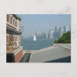 Postal Vista de la bahía desde Nueva York