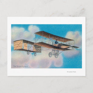 Postal Vista de la Biplane VoisinFrance