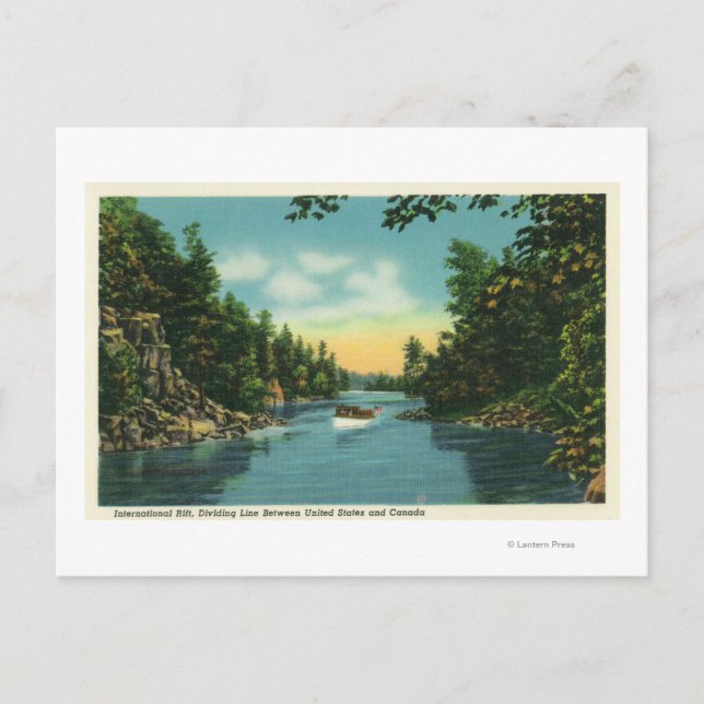 Postal Vista de la brecha internacional (Anverso)