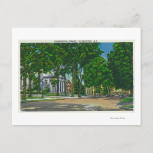 Postal Vista de la calle Washington